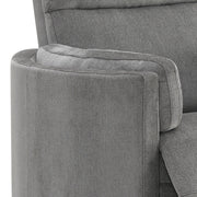 Sillón reclinable con apoyabrazos curvos y giratorio de Sagen