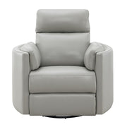 Sillón reclinable con apoyabrazos curvos y giratorio de Sagen