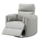 Sillón reclinable con apoyabrazos curvos y giratorio de Sagen