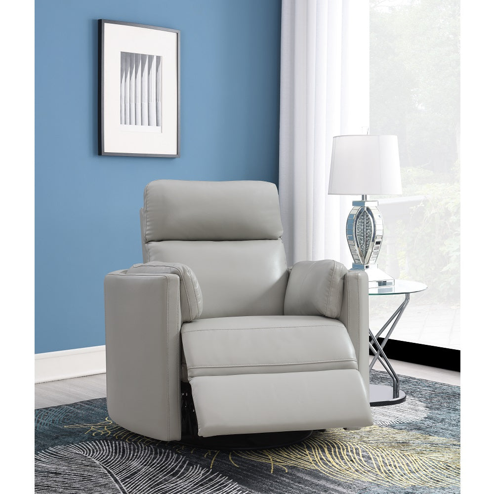 Sillón reclinable con apoyabrazos curvos y giratorio de Sagen