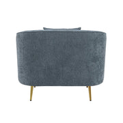 Nakendra 46"W Chenille Chair with 1 Pillow