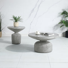Mesa de centro redonda Laddie