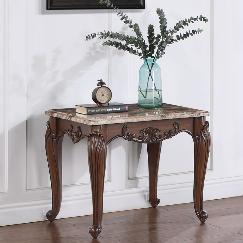 Mesa auxiliar rectangular Nayla de 66 cm de largo x 61 cm de alto