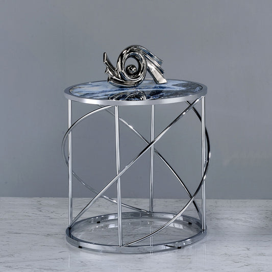 Mesa auxiliar redonda Lyda