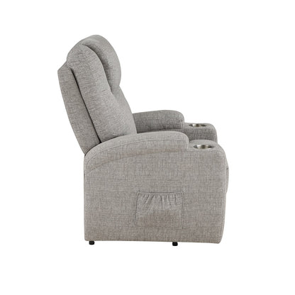 Sillón reclinable Evander de 32" de ancho con portavasos y elevación eléctrica