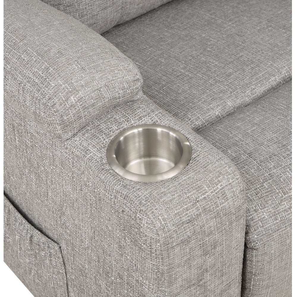 Sillón reclinable Evander de 32" de ancho con portavasos y elevación eléctrica