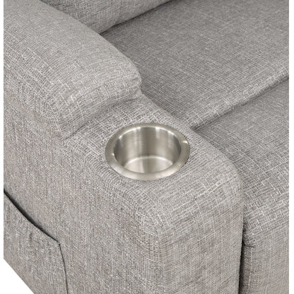 Sillón reclinable Evander de 32" de ancho con portavasos y elevación eléctrica