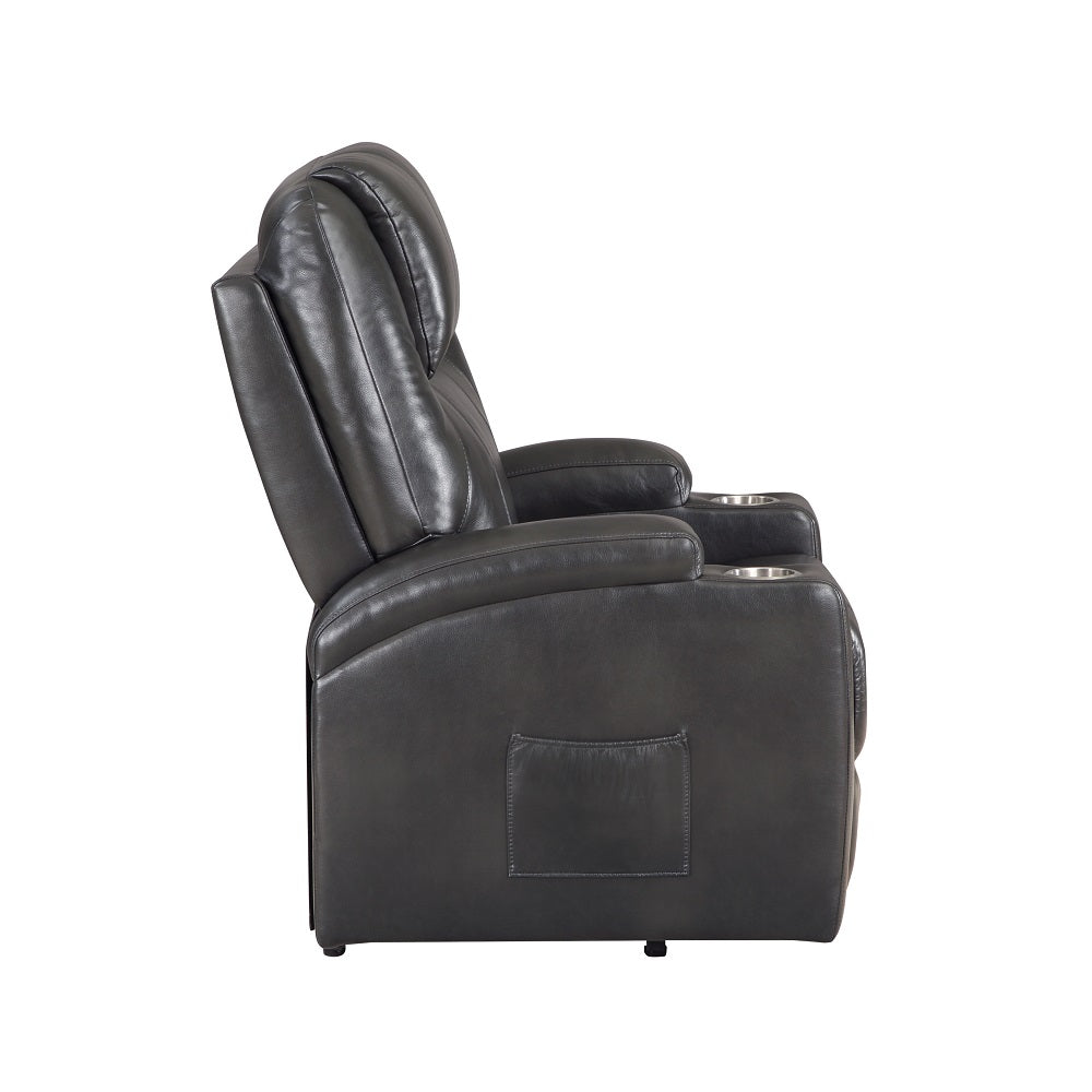 Sillón reclinable Evander de 32" de ancho con portavasos y elevación eléctrica