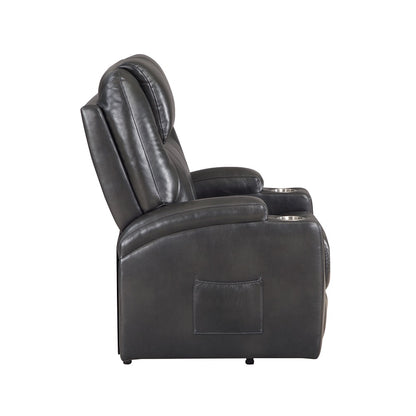 Sillón reclinable Evander de 32" de ancho con portavasos y elevación eléctrica