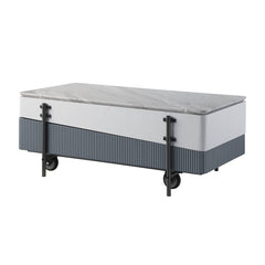 Mesa de centro rectangular Wilkins con tapa elevable
