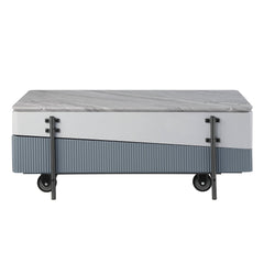 Mesa de centro rectangular Wilkins con tapa elevable