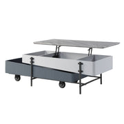 Mesa de centro rectangular Wilkins con tapa elevable