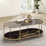 Mesa de centro ovalada Fiorella