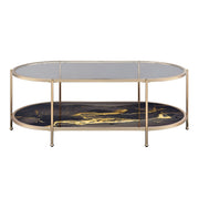 Mesa de centro ovalada Fiorella