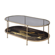 Mesa de centro ovalada Fiorella