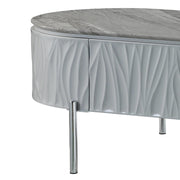 Mesa de centro ovalada Yukino