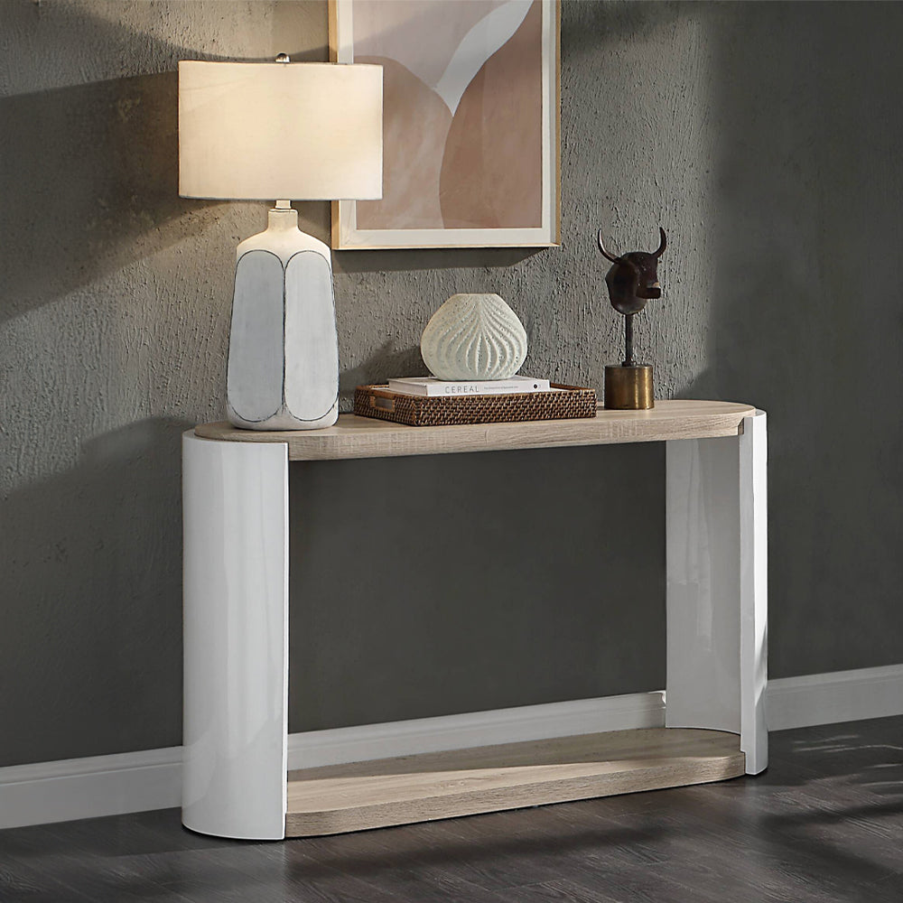 Mesa de sofá ovalada Zoma