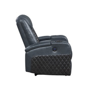Alair 35"W Upholstered Power Motion Recliner with Bluetooth Speaker & Cooling Cup Holder