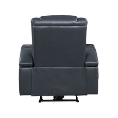 Alair 35"W Upholstered Power Motion Recliner with Bluetooth Speaker & Cooling Cup Holder