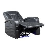 Alair 35"W Upholstered Power Motion Recliner with Bluetooth Speaker & Cooling Cup Holder