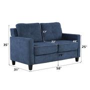 Horatio Loveseat - Navy Chenille