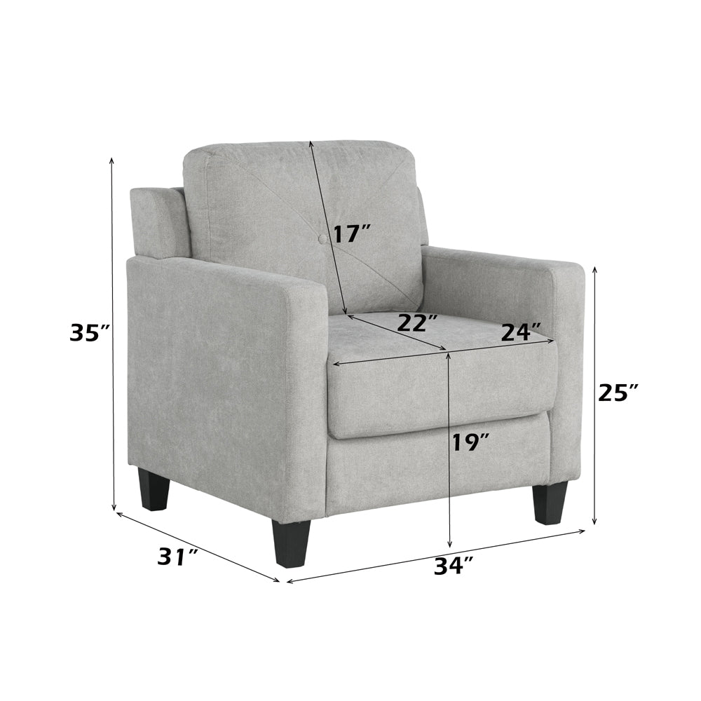 Horatio Chair - Taupe Chenille