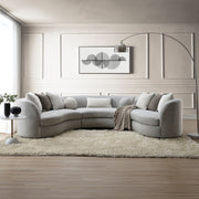 Sofá seccional Ivria con 9 almohadas