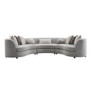 Sofá seccional Ivria con 9 almohadas