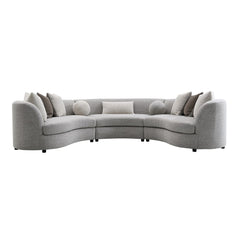 Sofá seccional Ivria con 9 almohadas