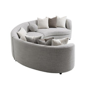 Sofá seccional Ivria con 9 almohadas