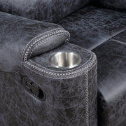 Sillón reclinable tapizado con movimiento Hirah