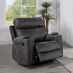 Sillón reclinable tapizado con movimiento Hirah