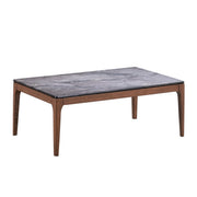 Mesa de centro Bevis de madera maciza de 47" de largo
