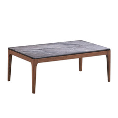 Mesa de centro Bevis de madera maciza de 47" de largo