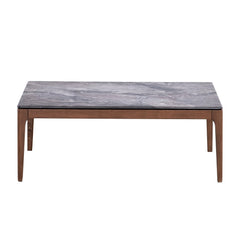 Mesa de centro Bevis de madera maciza de 47" de largo