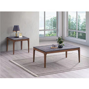 Mesa de centro Bevis de madera maciza de 47" de largo