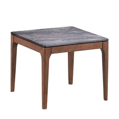 Mesa auxiliar de madera maciza Bevis de 24" de largo
