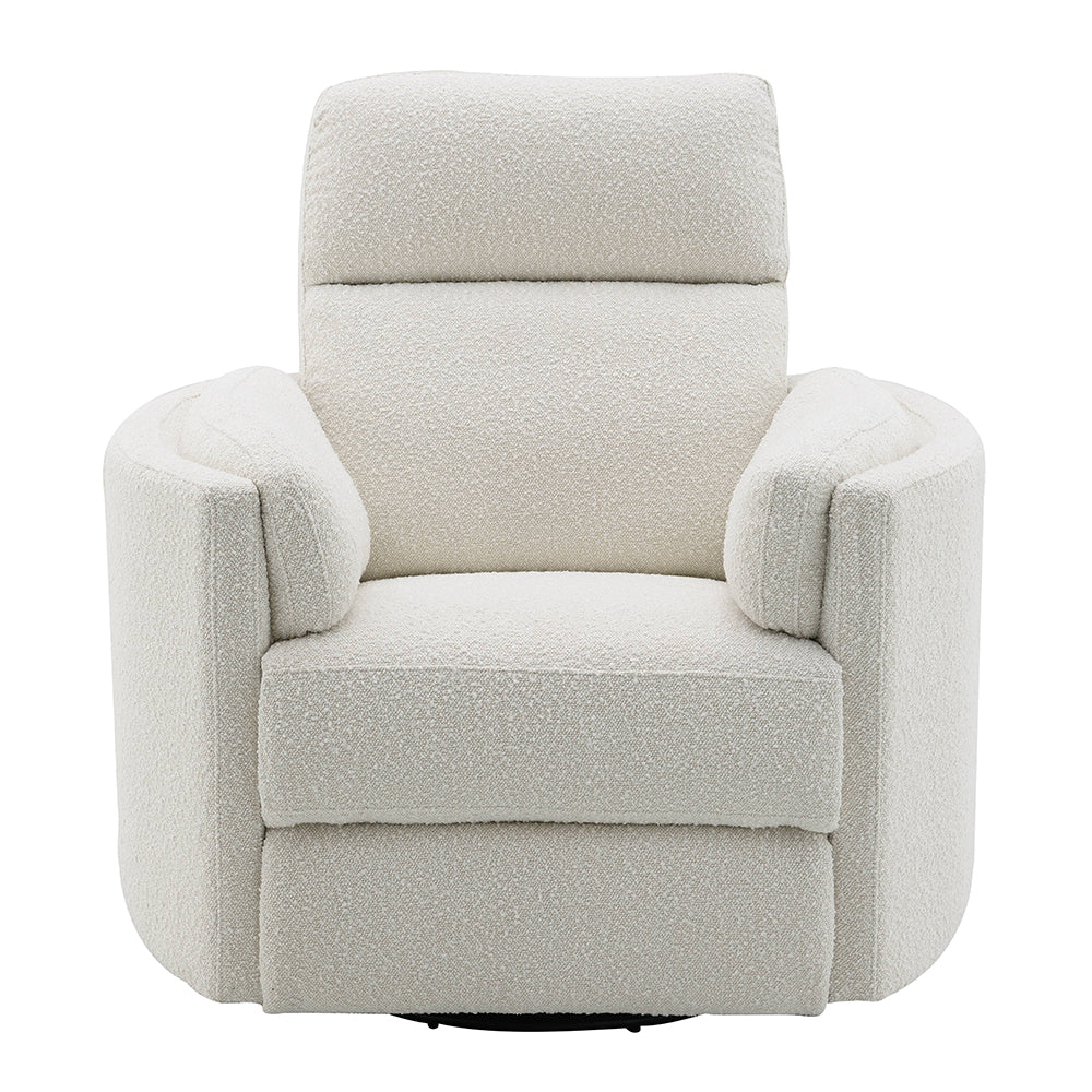 Sagen Upholstered Glider Recliner with Swivel