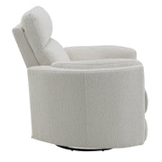 Sillón reclinable tapizado con mecanismo giratorio de Sagen