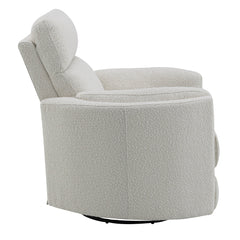 Sillón reclinable tapizado con mecanismo giratorio de Sagen