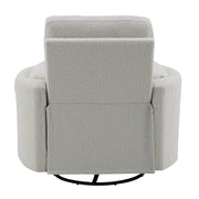 Sillón reclinable tapizado con mecanismo giratorio de Sagen