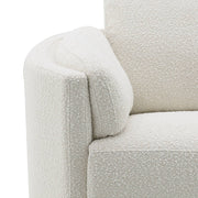 Sillón reclinable tapizado con mecanismo giratorio de Sagen