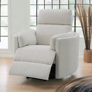 Sillón reclinable tapizado con mecanismo giratorio de Sagen