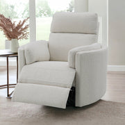 Sillón reclinable tapizado con mecanismo giratorio de Sagen
