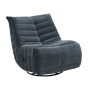 Sillón reclinable Talmon de chenilla de 32" de ancho con asiento giratorio