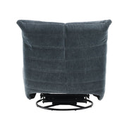 Sillón reclinable Talmon de chenilla de 32" de ancho con asiento giratorio