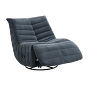 Sillón reclinable Talmon de chenilla de 32" de ancho con asiento giratorio