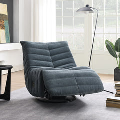 Sillón reclinable Talmon de chenilla de 32" de ancho con asiento giratorio