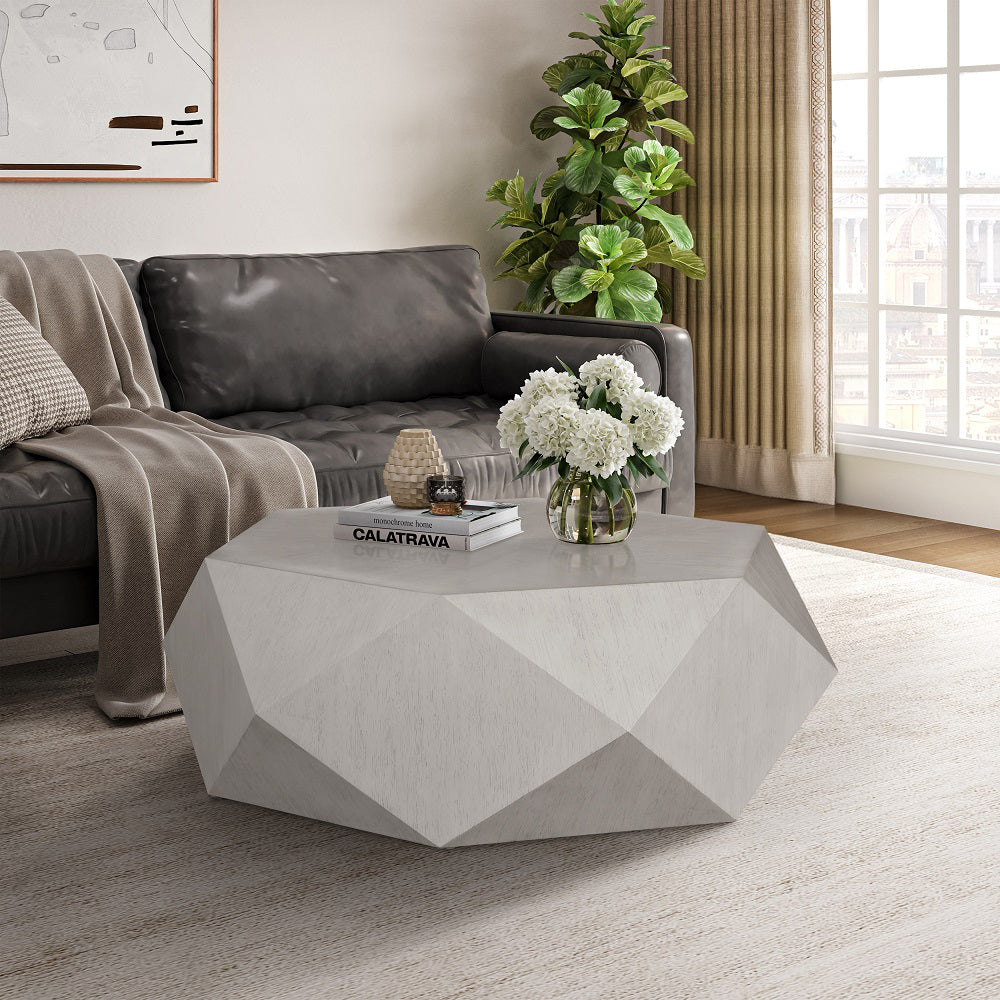 Hanniel Coffee Table - Antique White