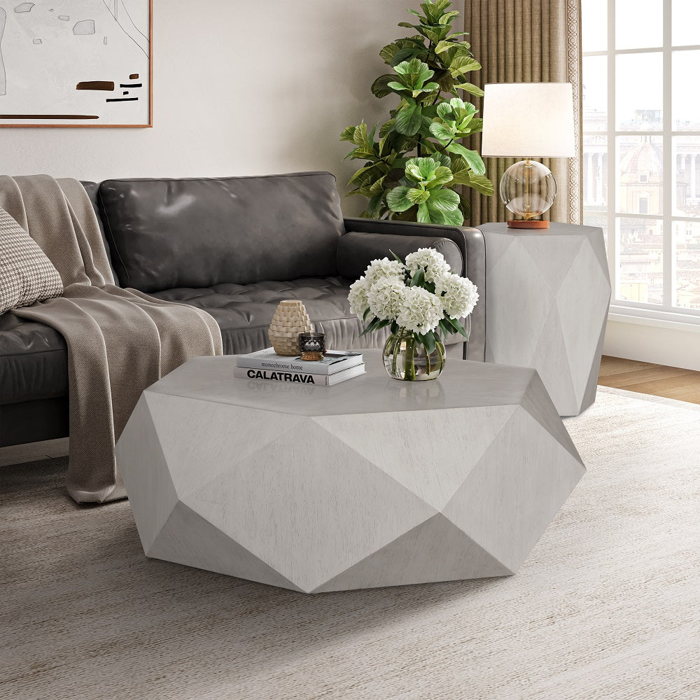 Hanniel Coffee Table - Antique White